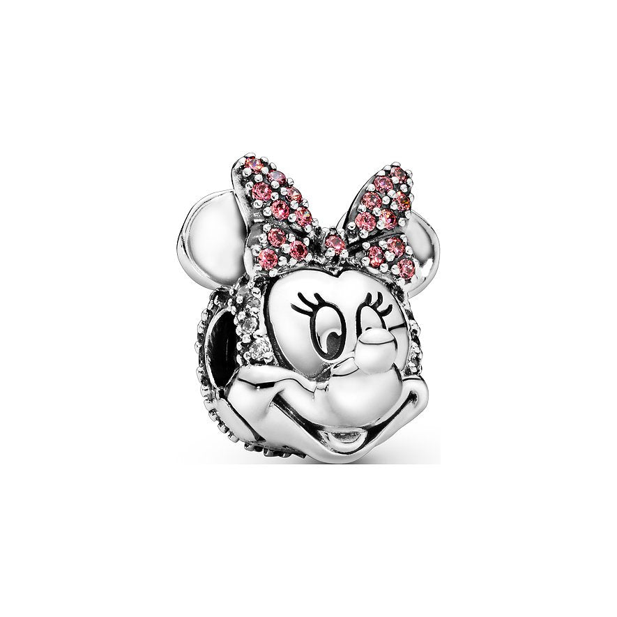  Pandora Charm Disney X Pandora Minnie Maus Mit Rosafarbener Pavé-Schleife Clip