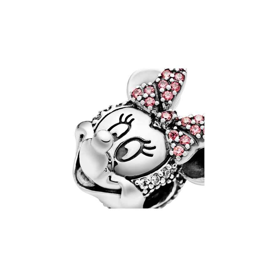  Pandora Charm Disney X Pandora Minnie Maus Mit Rosafarbener Pavé-Schleife Clip