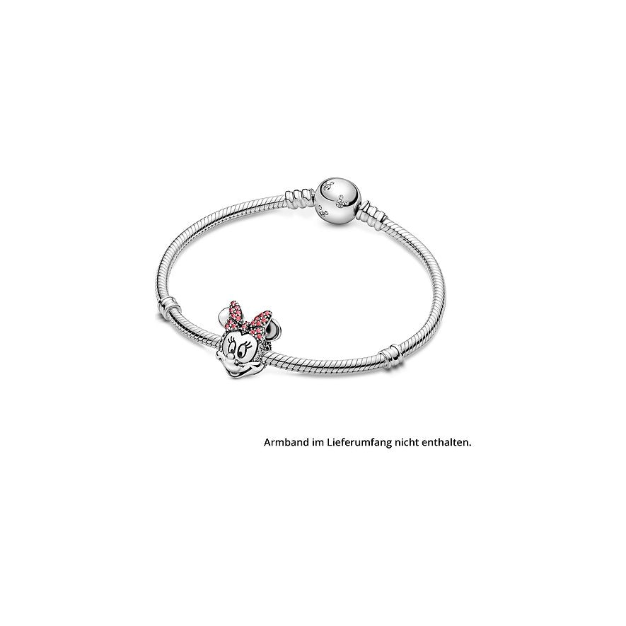  Pandora Charm Disney X Pandora Minnie Maus Mit Rosafarbener Pavé-Schleife Clip