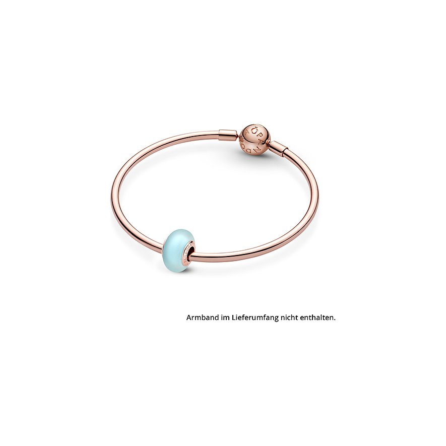  Pandora Charm Moments Mattblaues Murano-Glas